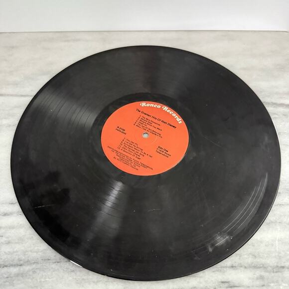 Vintage Ronco Records The Greatest Hits Of Walt Disney 1976 Vinyl Record 24 Song - Picture 6 of 7